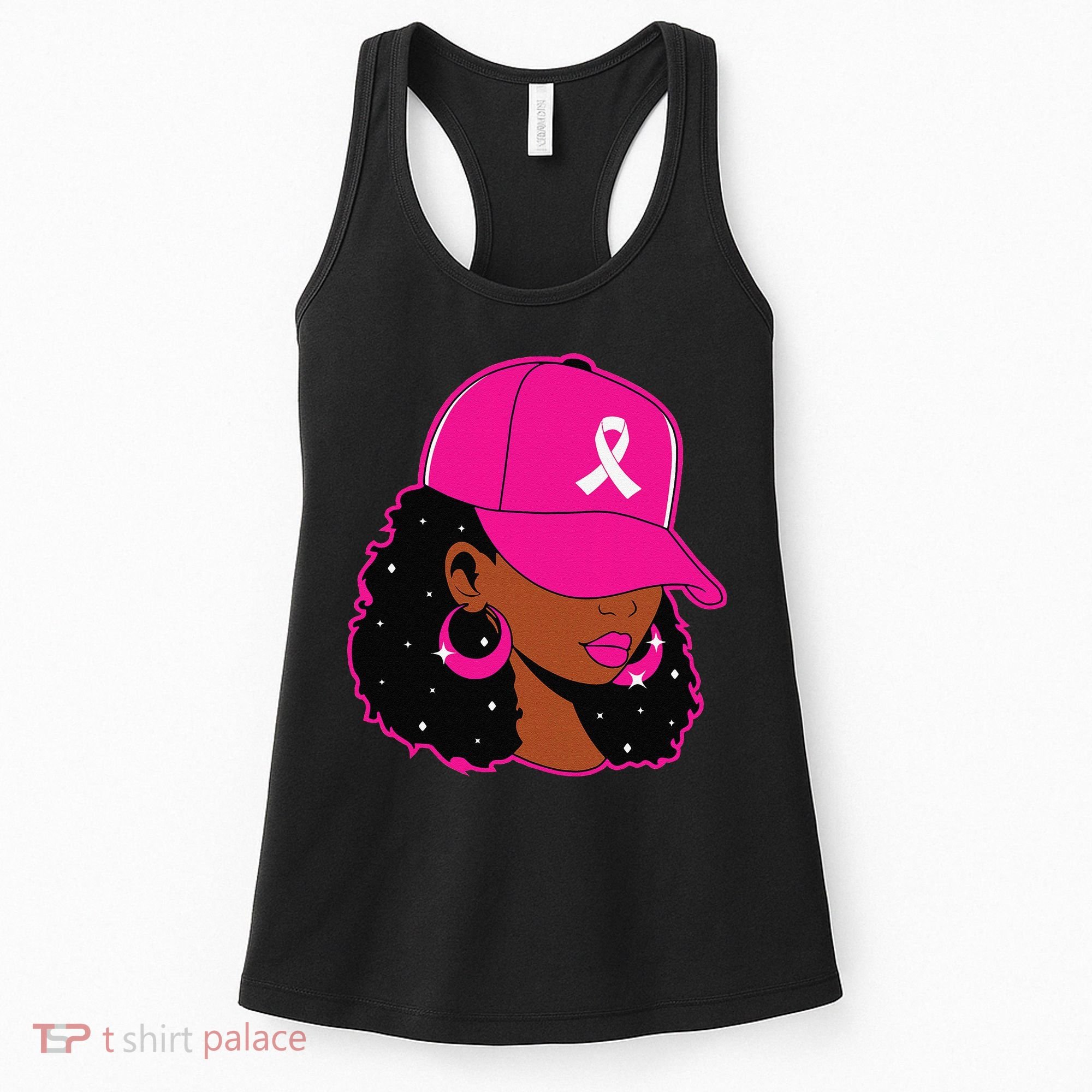 Black Women P.Ink Breast Cancer Awareness Warrior Gift Women's Tank Top