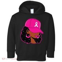 Black Women P.Ink Breast Cancer Awareness Warrior Gift Toddler Hoodie thumb 0
