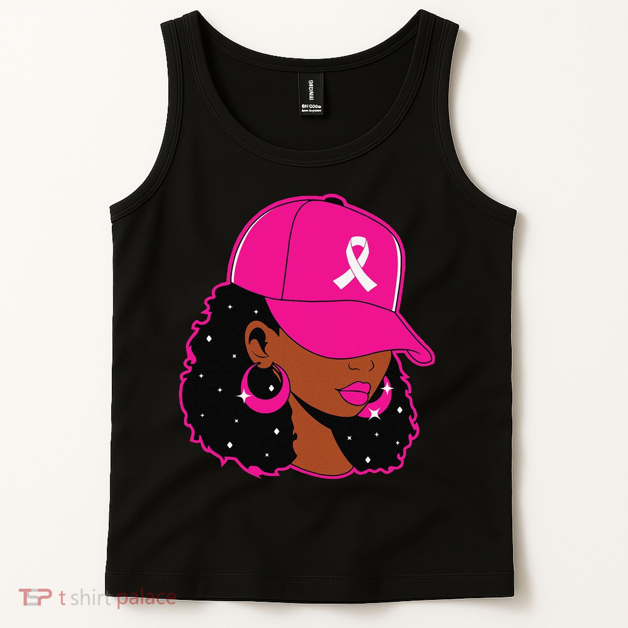 Black Women P.Ink Breast Cancer Awareness Warrior Gift Tank Top