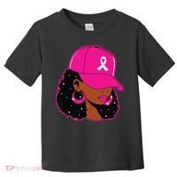 Black Women P.Ink Breast Cancer Awareness Warrior Gift Toddler T-Shirt thumb 0
