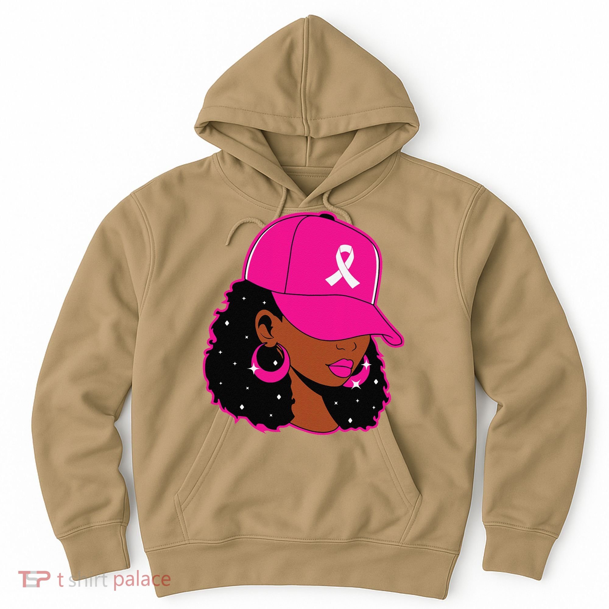 Black Women P.Ink Breast Cancer Awareness Warrior Gift Hoodie