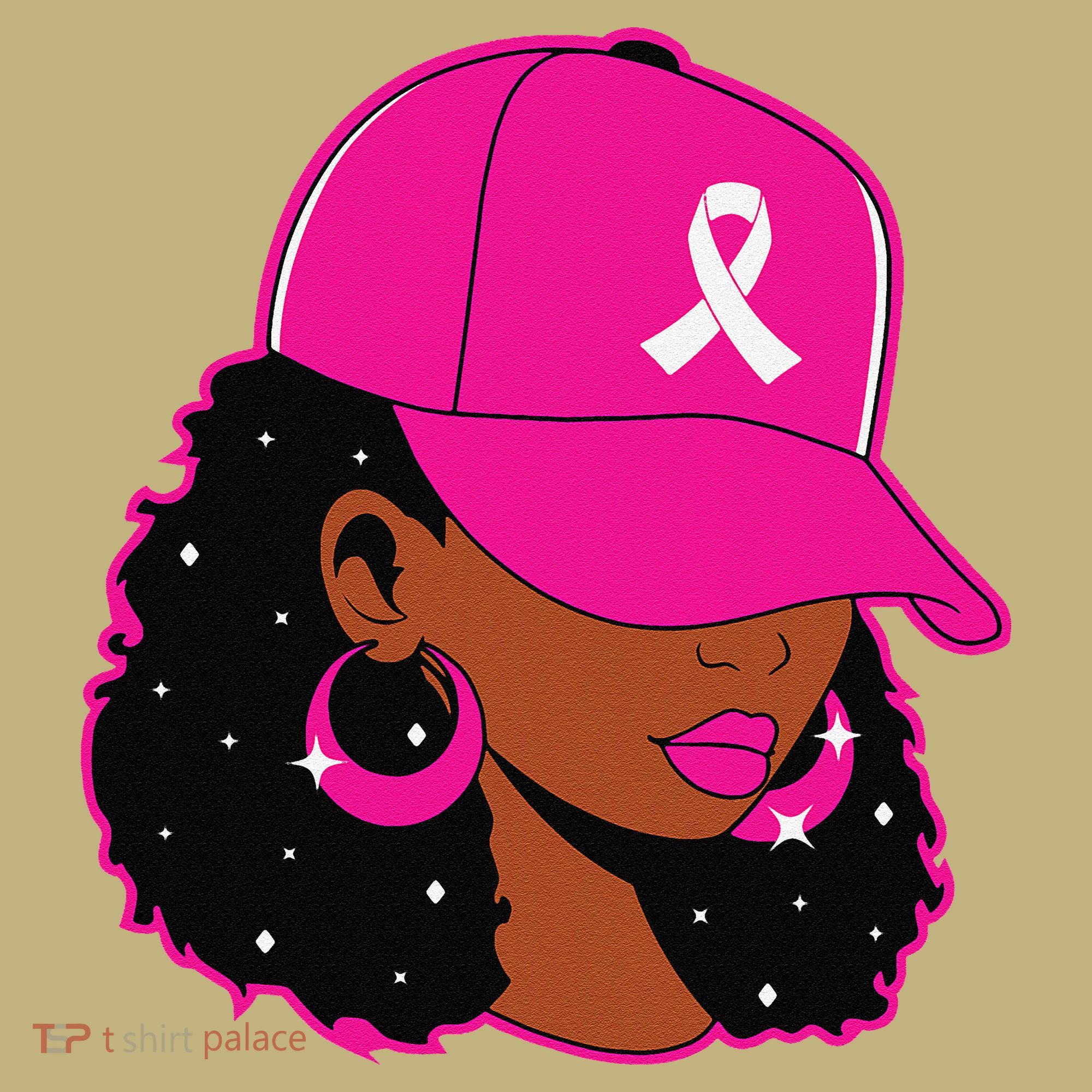 Black Women P.Ink Breast Cancer Awareness Warrior Gift Long Sleeve Shirt