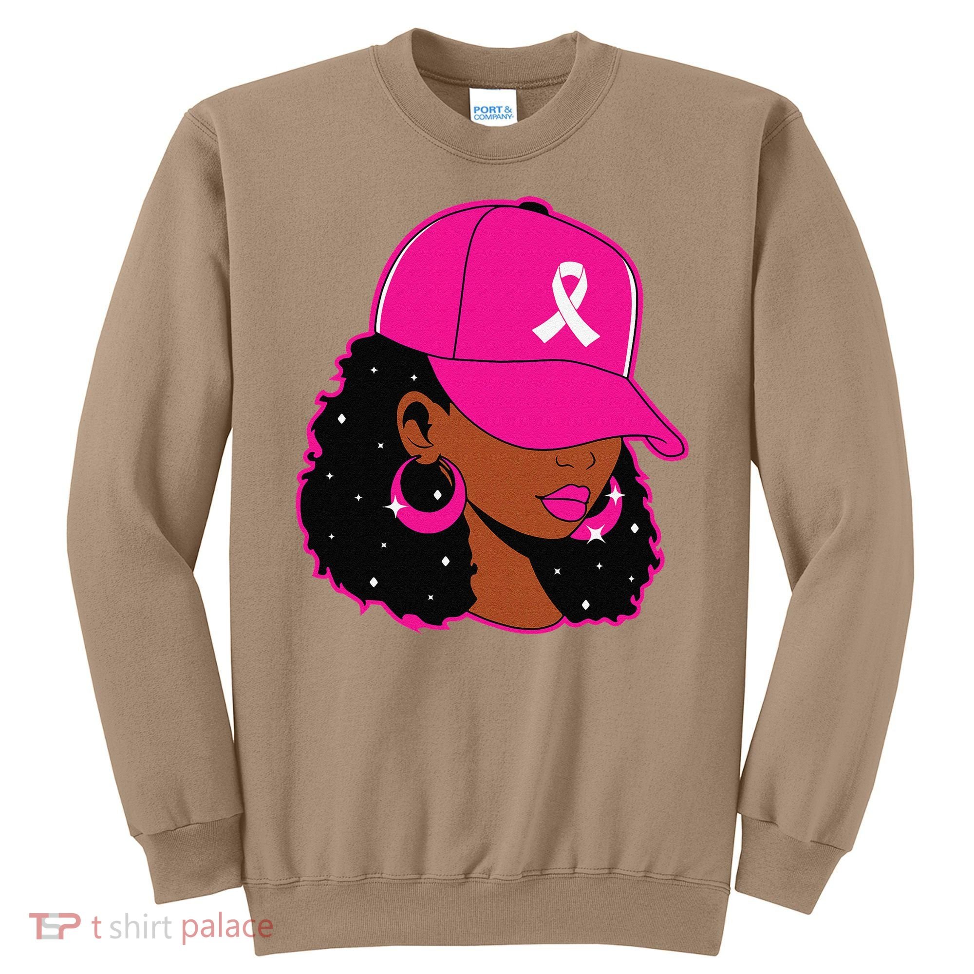 Black Women P.Ink Breast Cancer Awareness Warrior Gift Sweatshirt