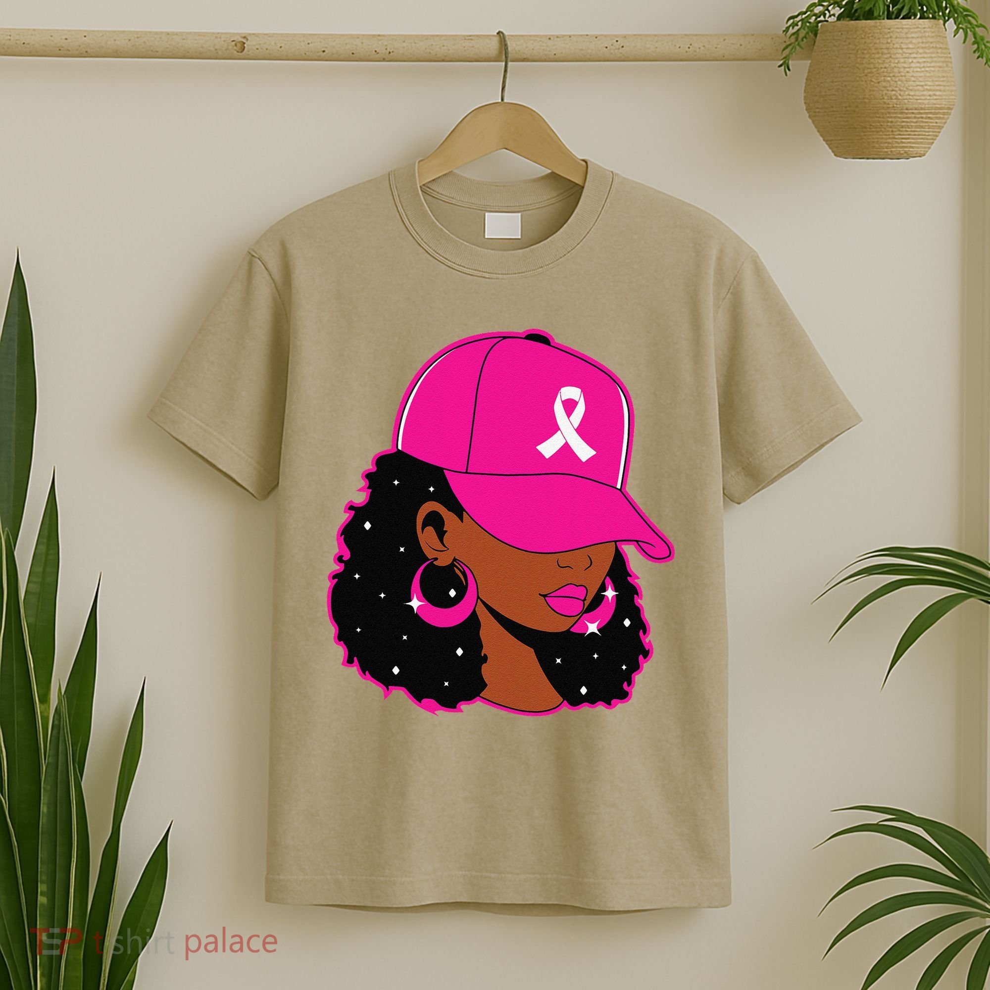 Black Women P.Ink Breast Cancer Awareness Warrior Gift T-Shirt