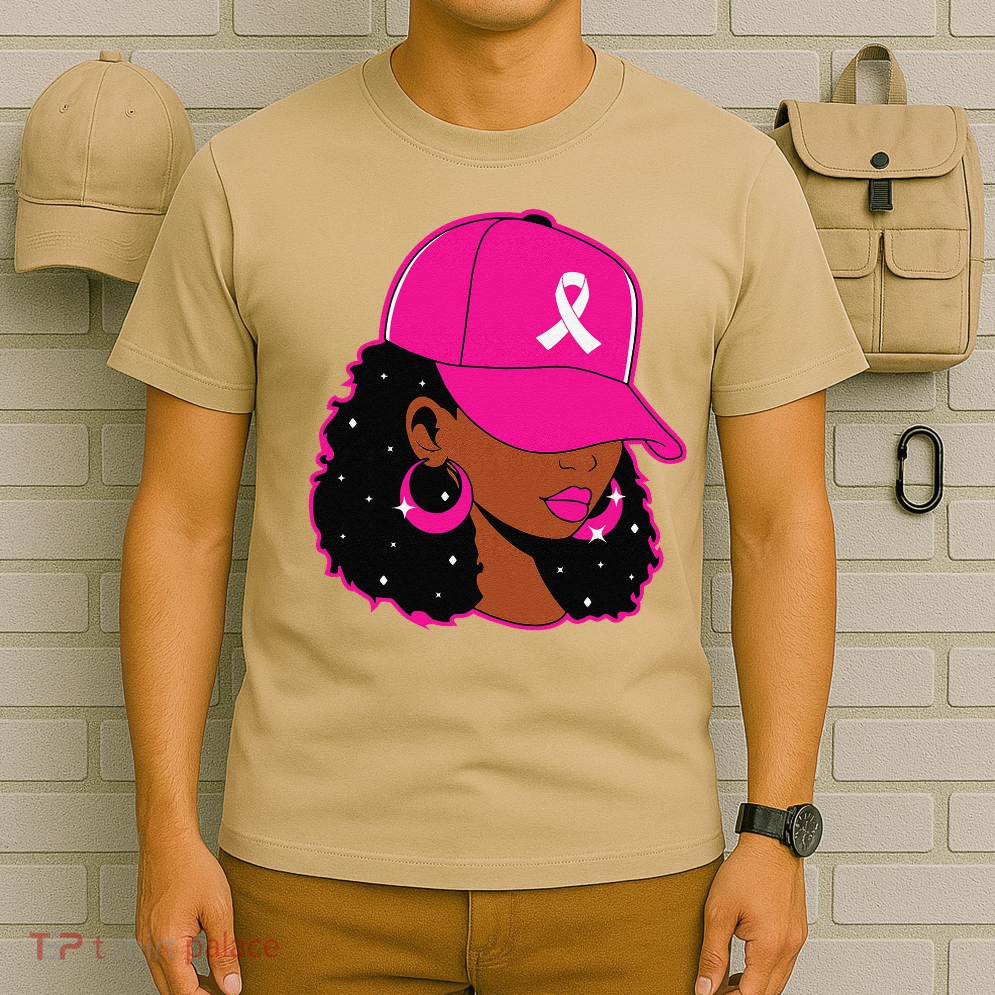 Black Women P.Ink Breast Cancer Awareness Warrior Gift T-Shirt