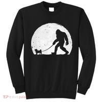 Bigfoot Walks Pug Funny Pug Funny Bigfoot Pug Lover Pug Sweatshirt thumb 0