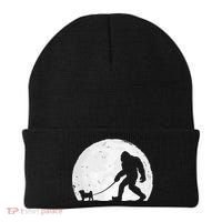Bigfoot Walks Pug Funny Pug Funny Bigfoot Pug Lover Pug Beanie thumb 0