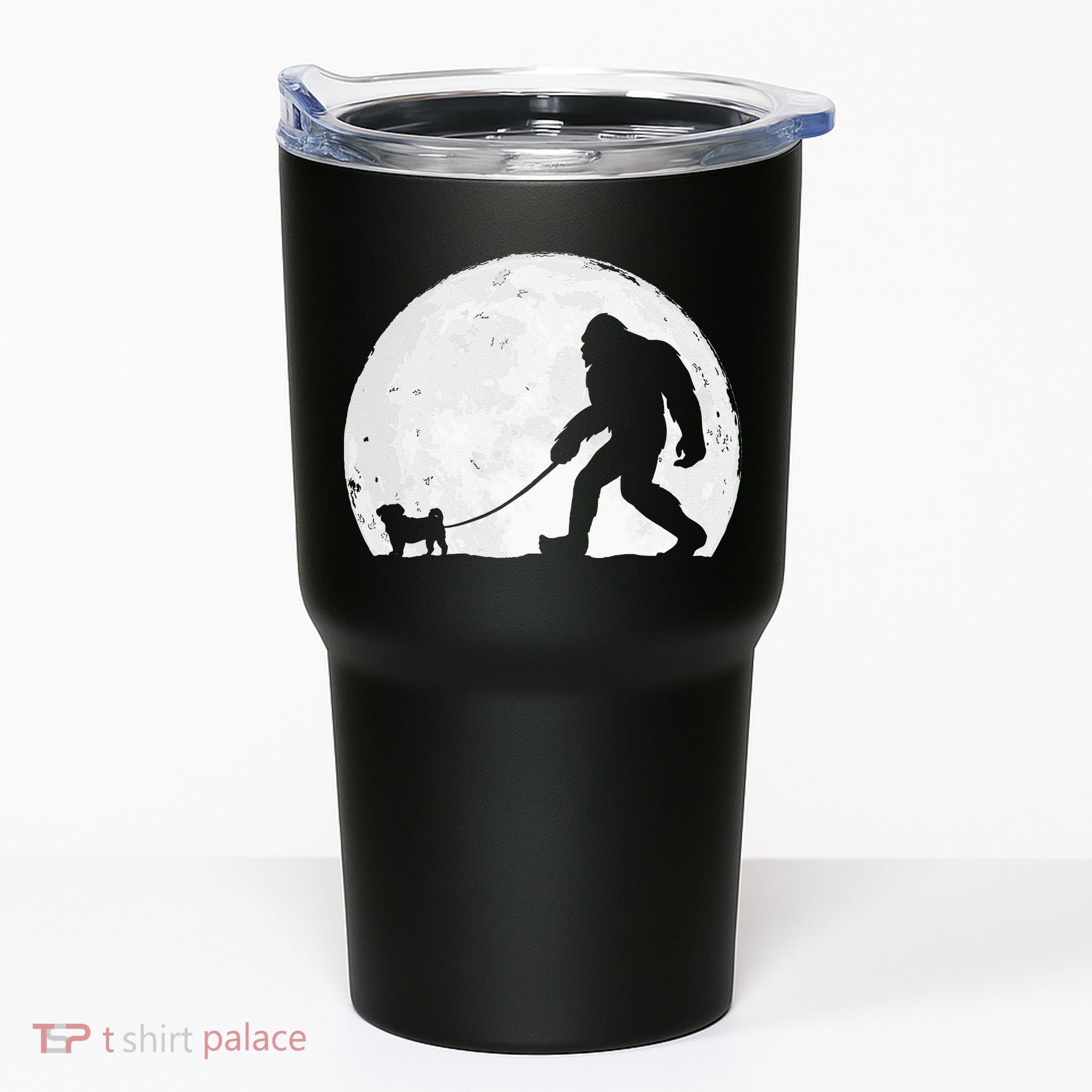 Bigfoot Walks Pug Funny Pug Funny Bigfoot Pug Lover Pug Tumbler