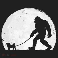 Bigfoot Walks Pug Funny Pug Funny Bigfoot Pug Lover Pug Tumbler thumb 3
