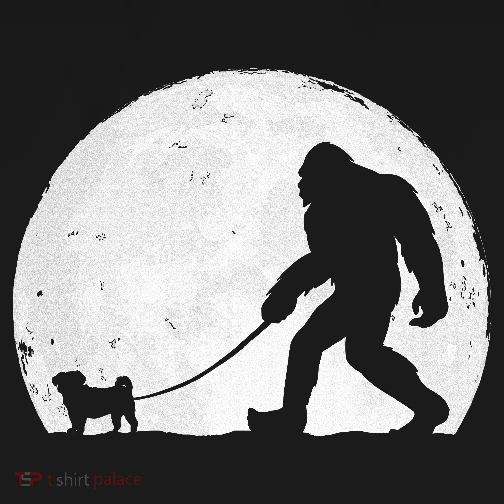Bigfoot Walks Pug Funny Pug Funny Bigfoot Pug Lover Pug Baby Bodysuit