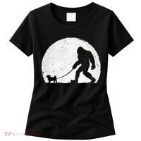 Bigfoot Walks Pug Funny Pug Funny Bigfoot Pug Lover Pug Women's T-Shirt thumb 0
