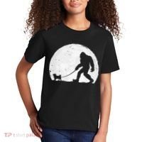 Bigfoot Walks Pug Funny Pug Funny Bigfoot Pug Lover Pug Kids T-Shirt thumb 2