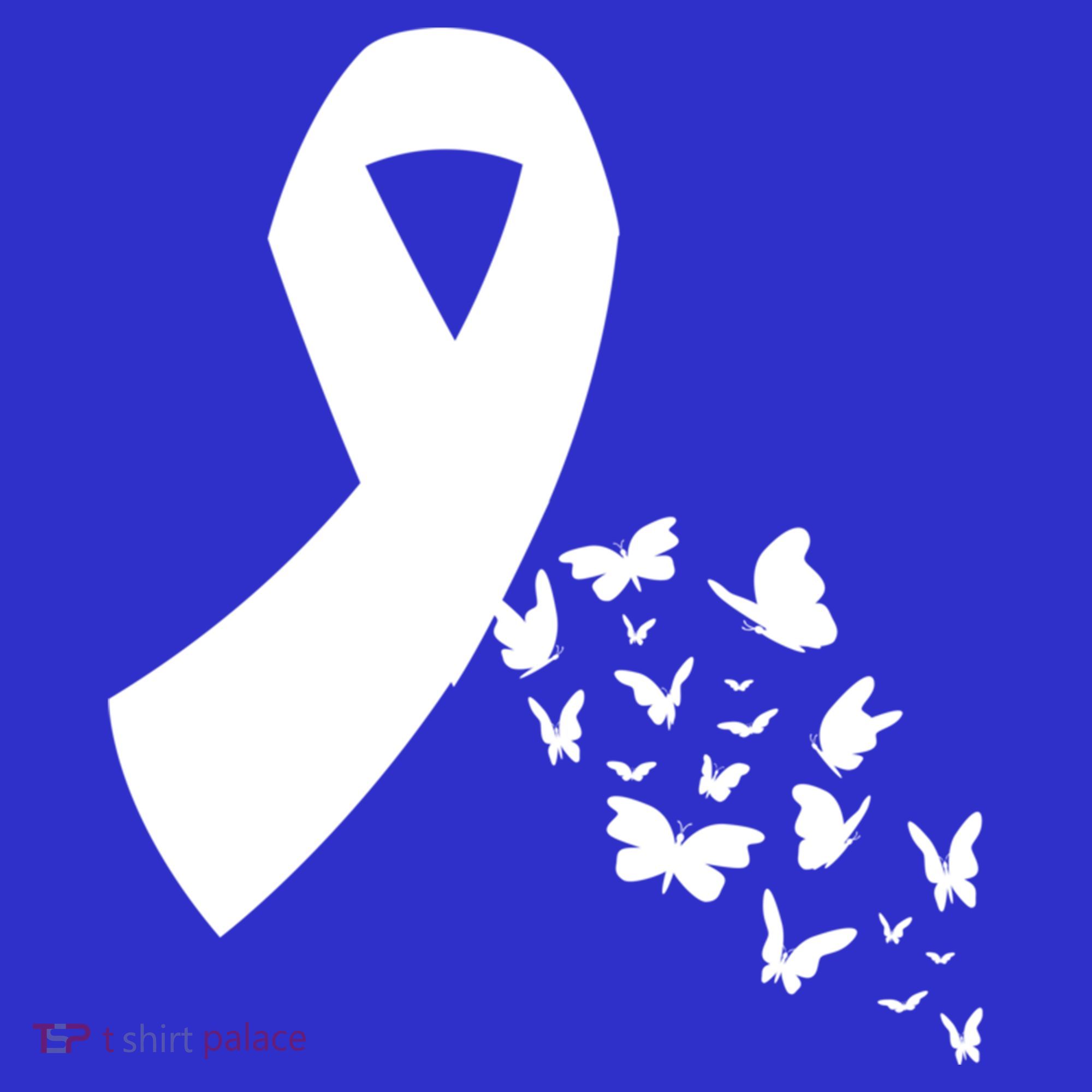 Butterfly White Ribbon Warrior Lung Cancer Awareness Cute Gift Women's Tank Top