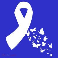 Butterfly White Ribbon Warrior Lung Cancer Awareness Cute Gift Kids T-Shirt thumb 4