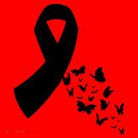 Butterfly White Ribbon Warrior Lung Cancer Awareness Cute Gift Santa Hat thumb 1