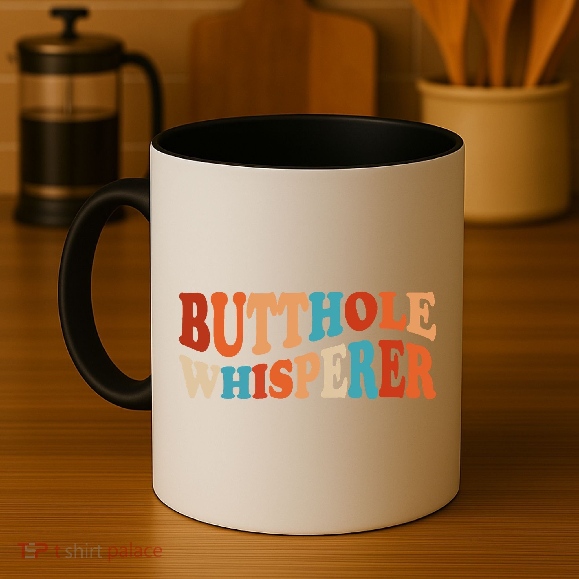 Butthole Whisperer Retro Sarcastic Jokes Funny Coffee Mug