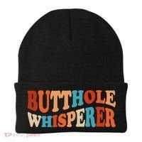 Butthole Whisperer Retro Sarcastic Jokes Funny Beanie thumb 0