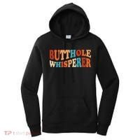 Butthole Whisperer Retro Sarcastic Jokes Funny Women's Hoodie thumb 0