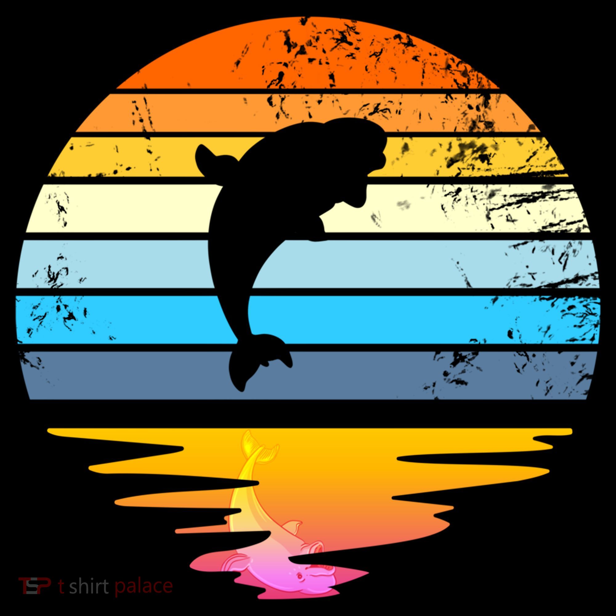 Beluga Whale Retro Sunset Save The Whales Beluga Meaningful Gift Coffee Mug
