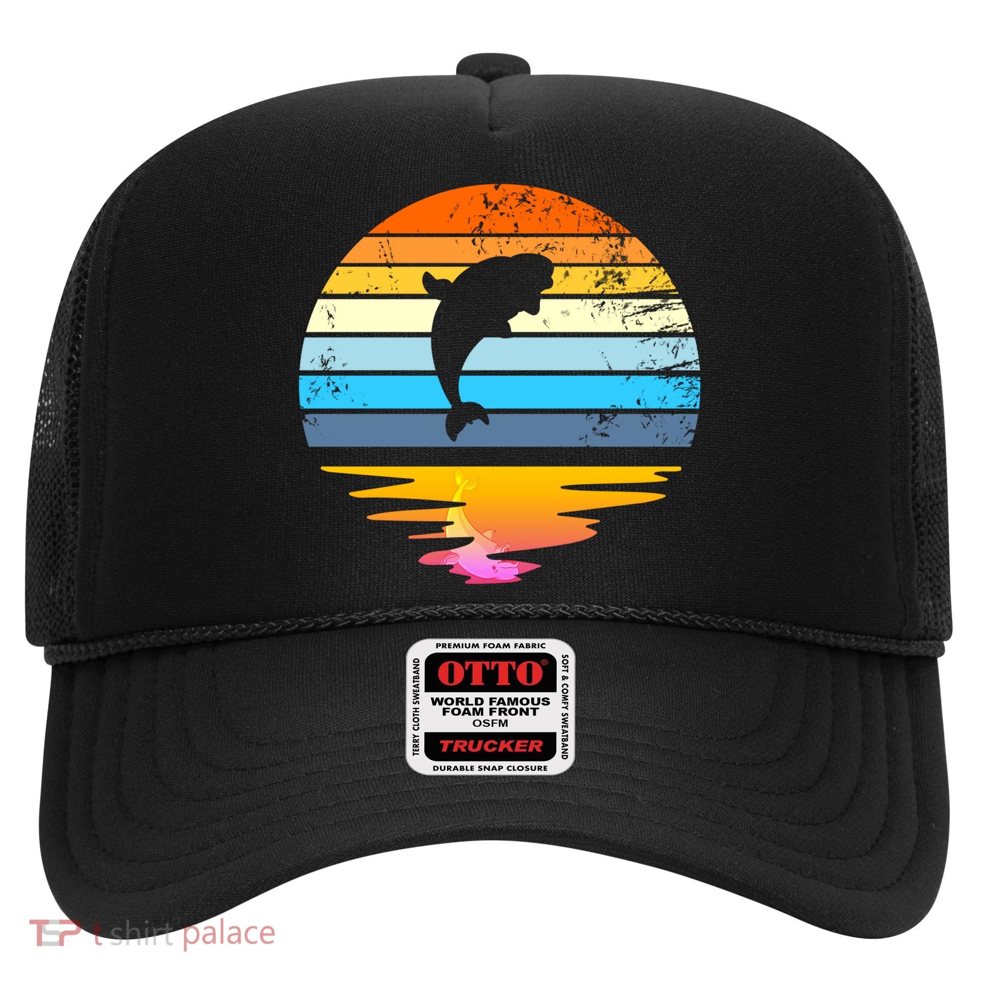 Beluga Whale Retro Sunset Save The Whales Beluga Meaningful Gift Hat