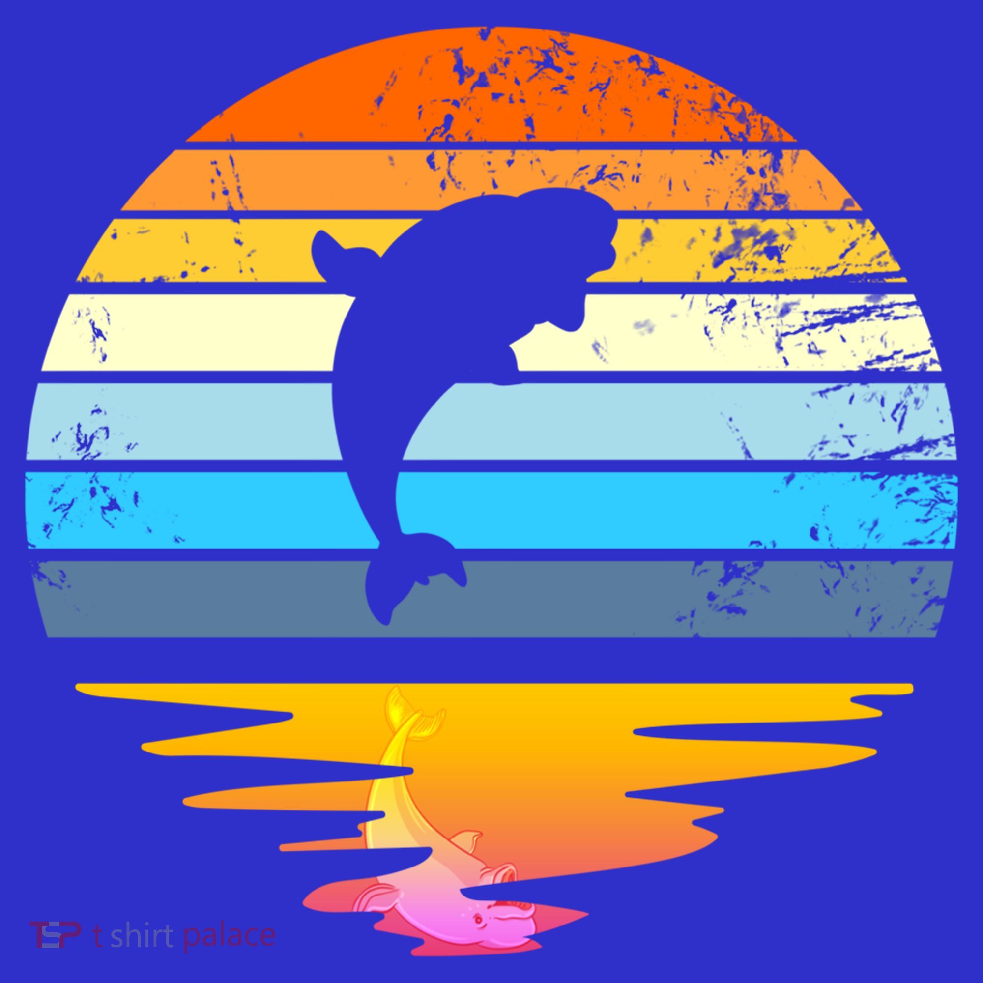 Beluga Whale Retro Sunset Save The Whales Beluga Meaningful Gift Polo