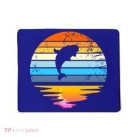Beluga Whale Retro Sunset Save The Whales Beluga Meaningful Gift Mousepad thumb 0