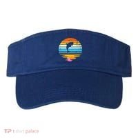 Beluga Whale Retro Sunset Save The Whales Beluga Meaningful Gift Visor thumb 0
