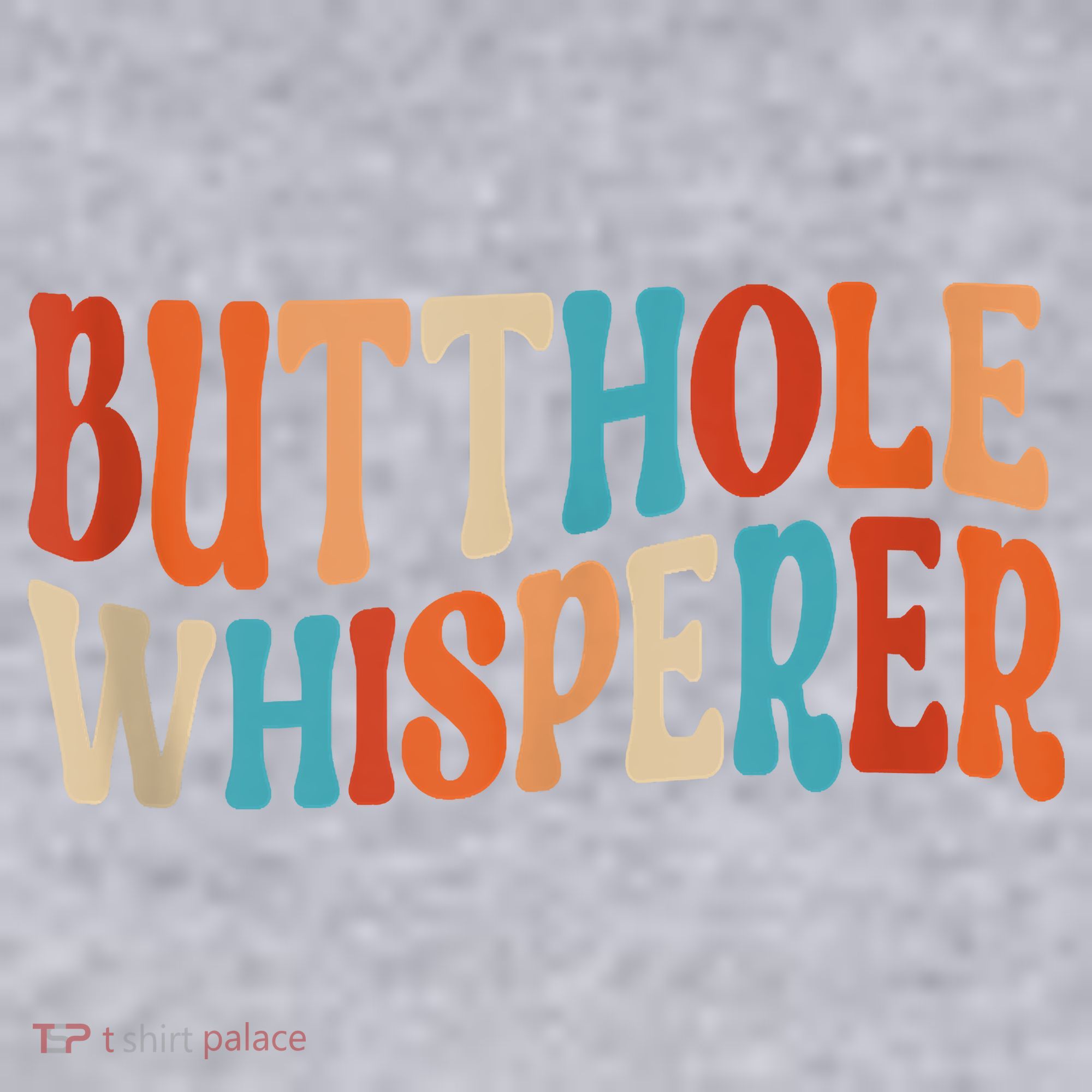 Butthole Whisperer Retro Sarcastic Jokes Funny Women's Racerback Cropped Tank