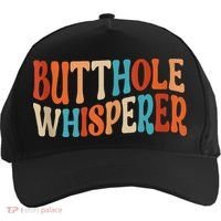 Butthole Whisperer Retro Sarcastic Jokes Funny Five-Panel Snapback Cap thumb 0