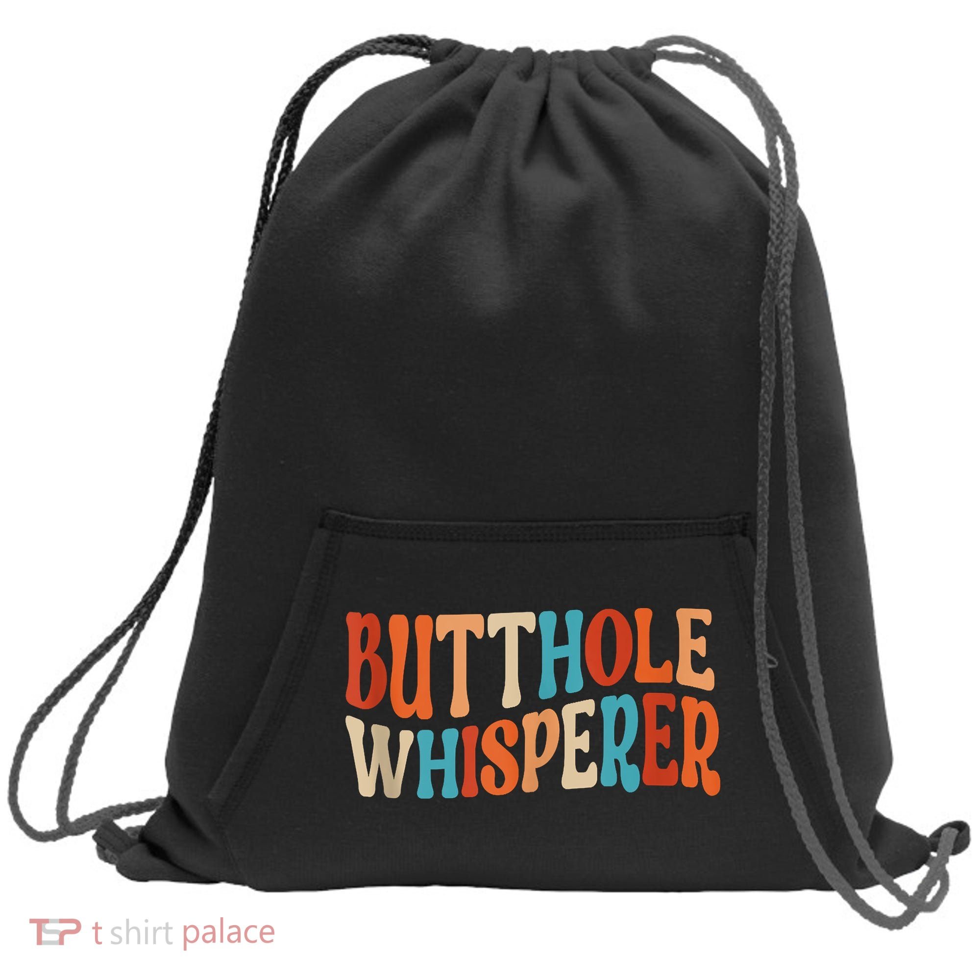 Butthole Whisperer Retro Sarcastic Jokes Funny Sweatshirt Cinch Pack Bag