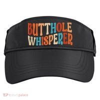 Butthole Whisperer Retro Sarcastic Jokes Funny Adult Drive Performance Visor thumb 0