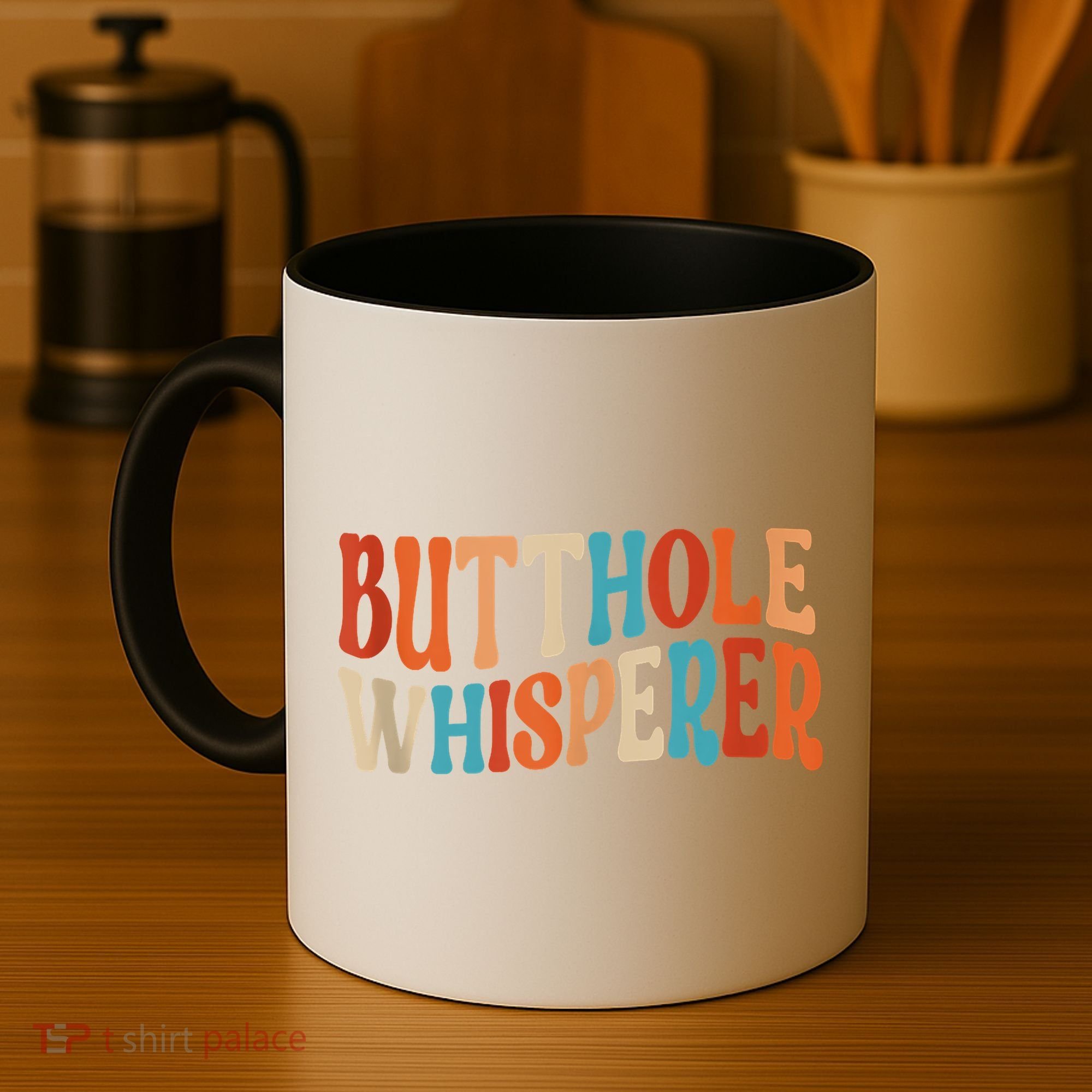 Butthole Whisperer Retro Sarcastic Jokes Funny Coffee Mug