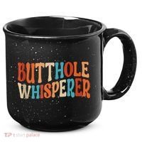 Butthole Whisperer Retro Sarcastic Jokes Funny 15oz Campfire Ceramic Mug thumb 0