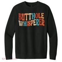 Butthole Whisperer Retro Sarcastic Jokes Funny V.I.T. Fleece Crew Sweatshirt thumb 0