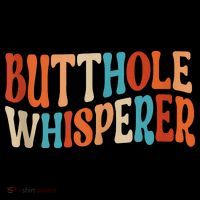 Butthole Whisperer Retro Sarcastic Jokes Funny Women's Hoodie thumb 2