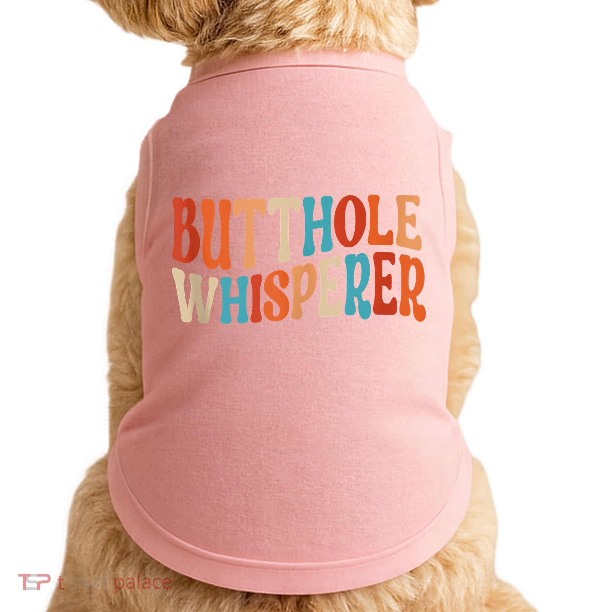 Butthole Whisperer Retro Sarcastic Jokes Funny Doggie Tank