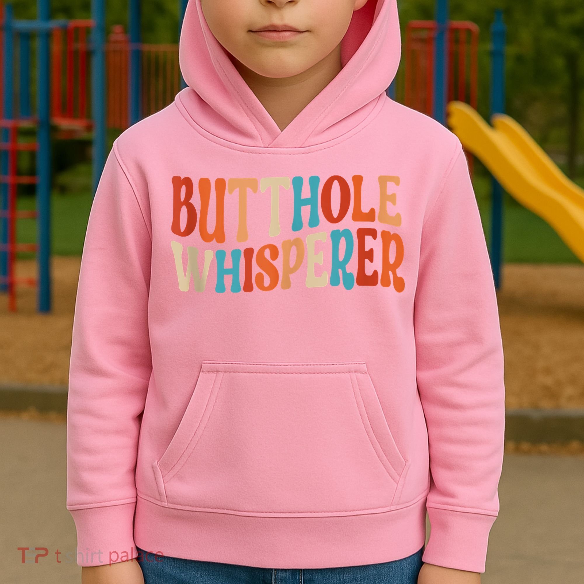 Butthole Whisperer Retro Sarcastic Jokes Funny Kids Hoodie