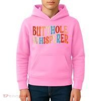Butthole Whisperer Retro Sarcastic Jokes Funny Kids Hoodie thumb 4