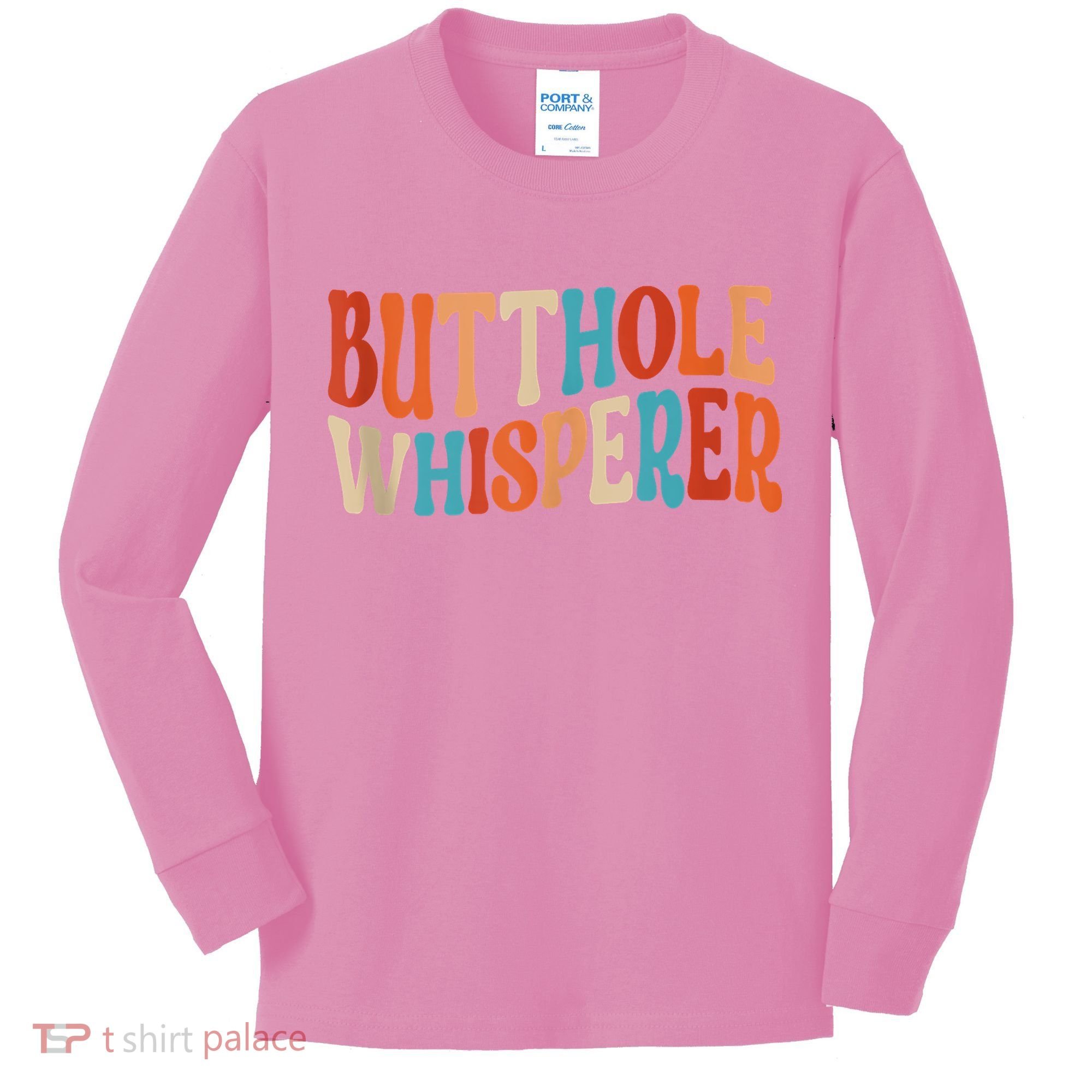 Butthole Whisperer Retro Sarcastic Jokes Funny Kids Long Sleeve Shirt