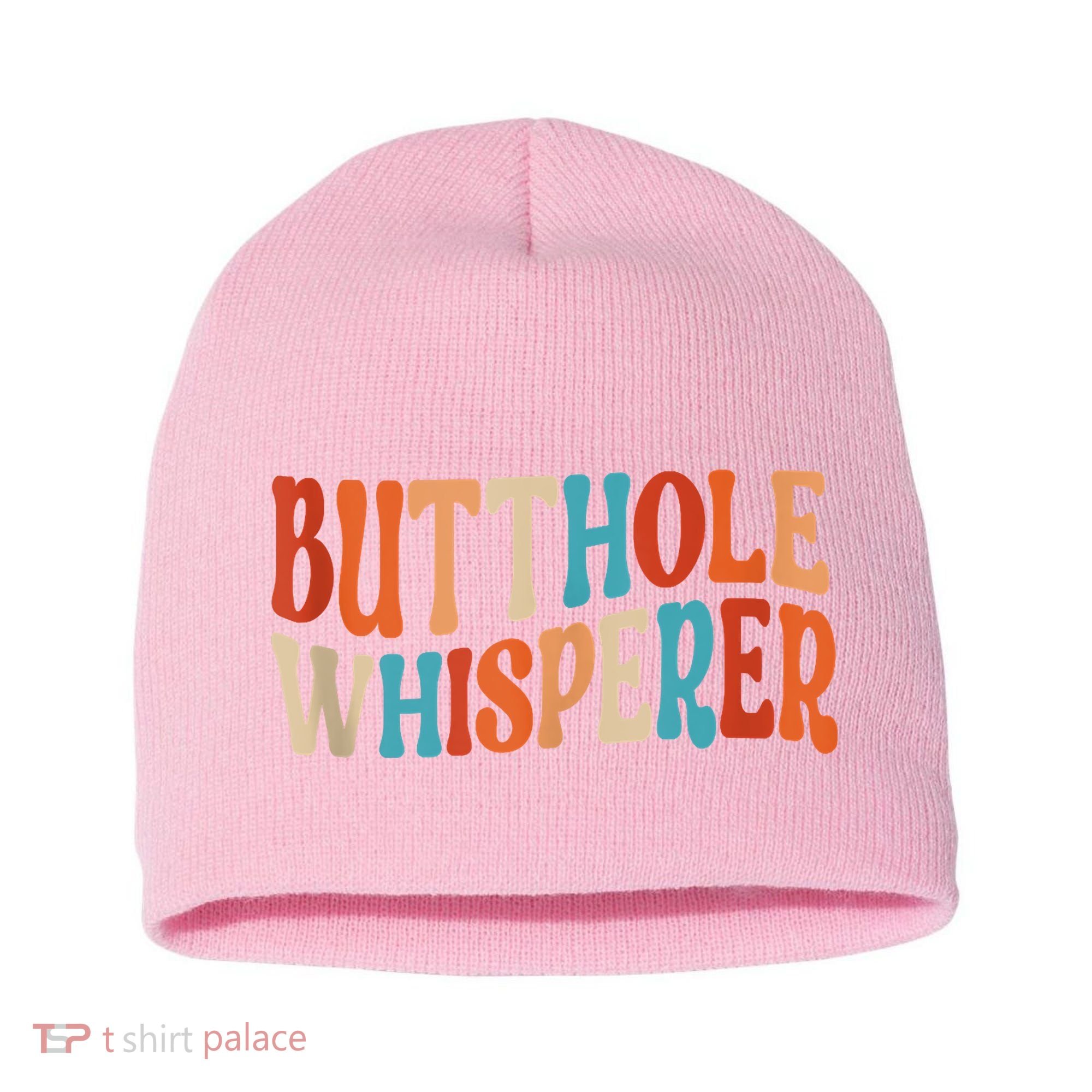 Butthole Whisperer Retro Sarcastic Jokes Funny Short Acrylic Beanie