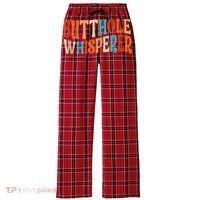 Butthole Whisperer Retro Sarcastic Jokes Funny Women's Flannel Plaid Pajama Pants thumb 0