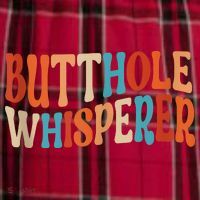 Butthole Whisperer Retro Sarcastic Jokes Funny Women's Flannel Plaid Pajama Pants thumb 2