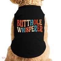 Butthole Whisperer Retro Sarcastic Jokes Funny Gift Doggie Tank thumb 0