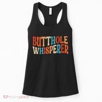 Butthole Whisperer Retro Sarcastic Jokes Funny Gift Women's Tank Top thumb 0