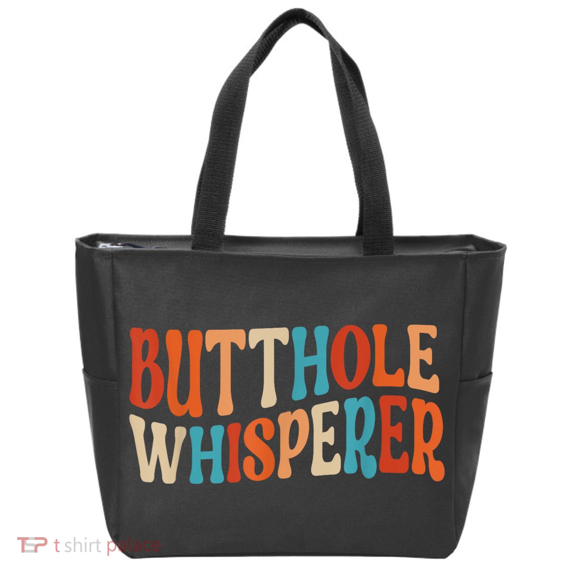 Butthole Whisperer Retro Sarcastic Jokes Funny Gift Tote Bag