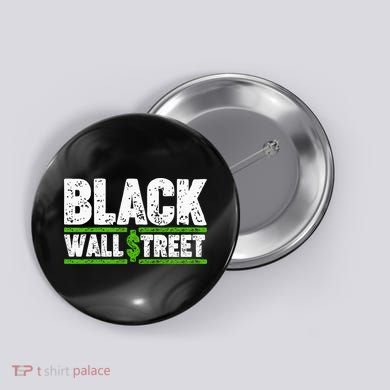 Black Wall Street Button