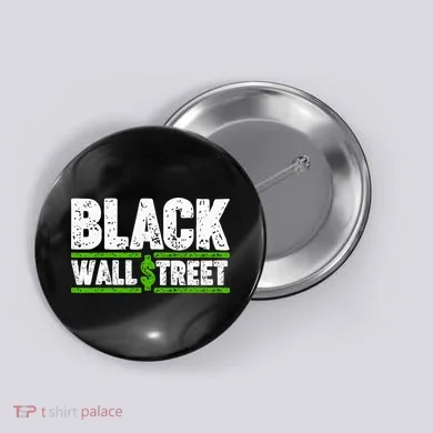 Black Wall Street Button