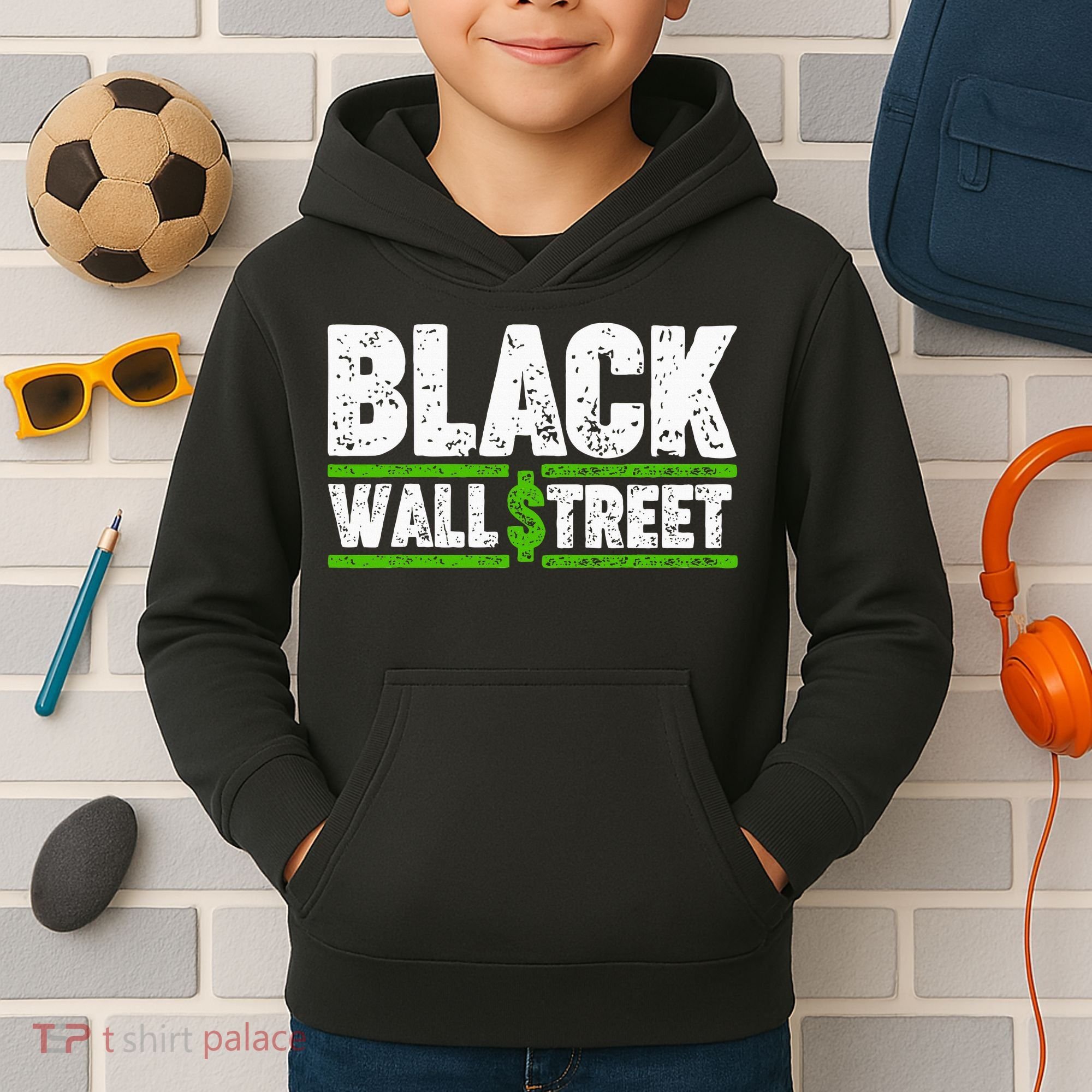 Black Wall Street Kids Hoodie