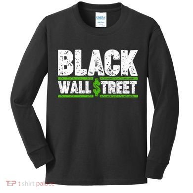 Black Wall Street Kids Long Sleeve Shirt