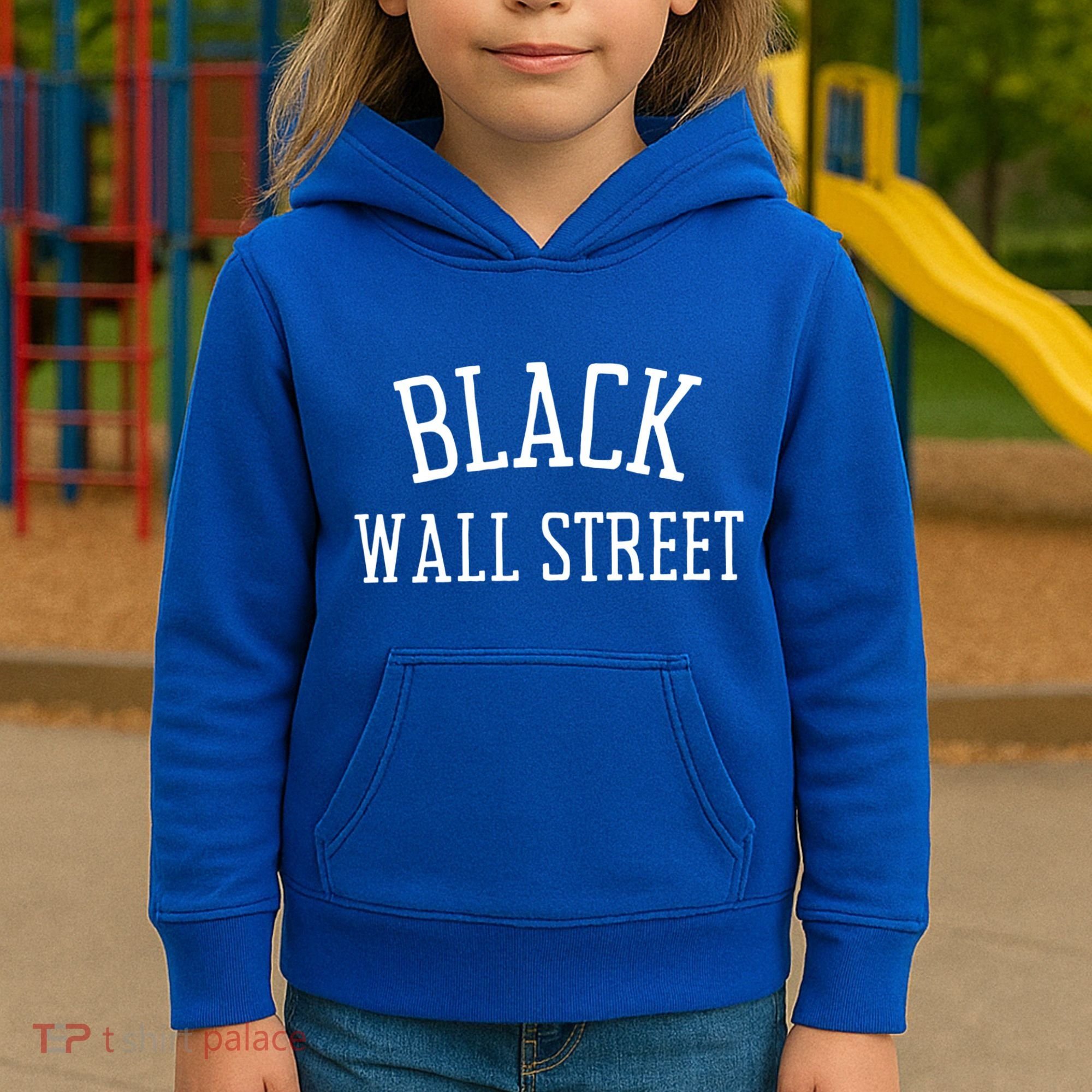 Black Wall Streegift Black Lives Matter History Month Great Gift Kids Hoodie